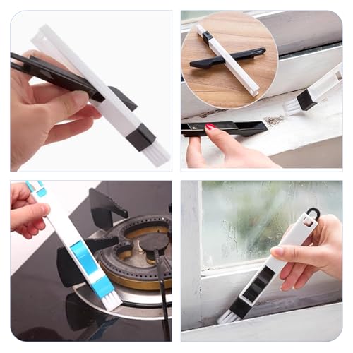 13Pcs Crevice Cleaning Brushes, Hard Bristle Deep Cleaning Tools for Gaps | Multifunctional Crevice Cleaning Brushes, Applied for Windows, Kitchens, Tight Spaces, Corners, Sinks, Bathrooms
