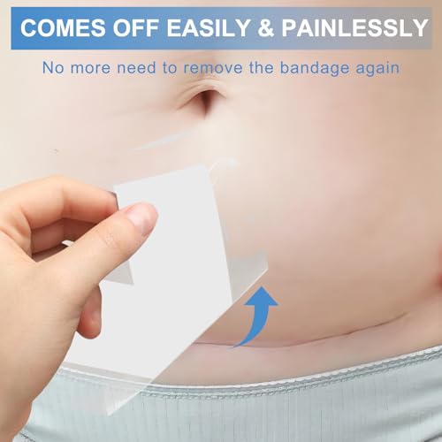 30 Pack 4"x 8" Waterproof Adhesive Island Dressing for Post-Surgery Recovery | Sterile Bordered Gauze Bandages with Non-Stick Pad for Knee/Hip Replacement, Surgical Incision Care & Shower Protection - size: 4x8 in