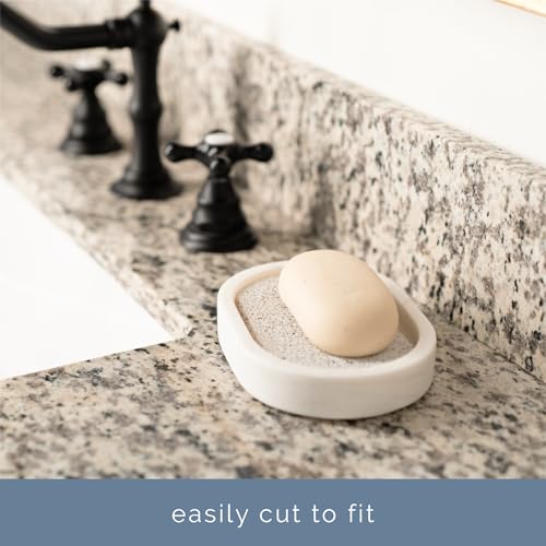 S&T INC. Bar Soap Holder for Kitchen, Bathroom, and Soap Dish, 4 Pack, White, 2.9 inches by 4.4 inches - color: White, size: 4 Pack