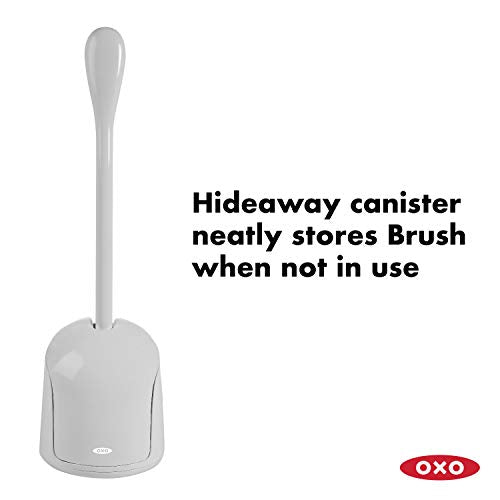 OXO Good Grips Compact Toilet Brush & Canister - Gray (Pack of 6) - color: Gray, size: 1 Count (Pack of 6)