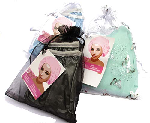Camouflage Shower Cap for Men or Women for Regular hair or all Hair Lengths - color: Lila