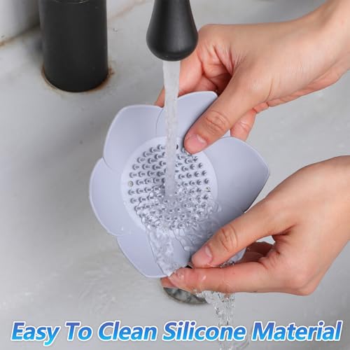 2 Pack Silicone Soap Dishes with Draining, Shower Steamer Tray | Self Draining Soap Holder, Shower Steamer Tray, for Bathtub Sink Bathroom Decor