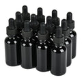 NOOEEISS 12 Pcs, 1oz Black Glass Eye Dropper Bottle, Tincture Bottles with Leak-Proof Design, Stronger Suction, for All Kinds of Mixed Liquids - color: Black, size: 1oz-12Pack