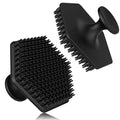 VWMYQ Silicone Face Scrubber for Men, Gentle Exfoliator Pad & Massager, Facial Cleansing Brush Silicone Face Wash Brush Removes Dead & Dry Skin - color: 2pc Black