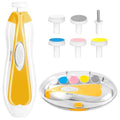 Qunlions life Baby Nail Trimmer Electric, 6 in 1 Baby Nail File Clippers Infant Grooming Kit Manicure Set for Toddler or Adults, Yellow - color: Yellow Nail Trimmer