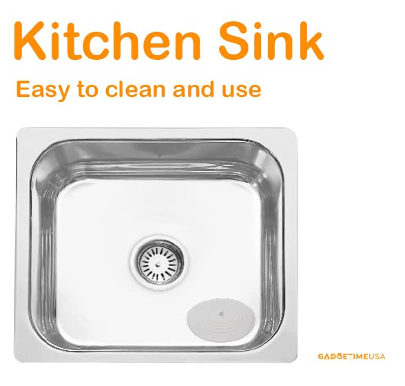 Gadgetime USA Suction Drain Cover Set - Shower Silicone Stopper for Kitchen, Bathtub, Sink & Laundry 2 Pack