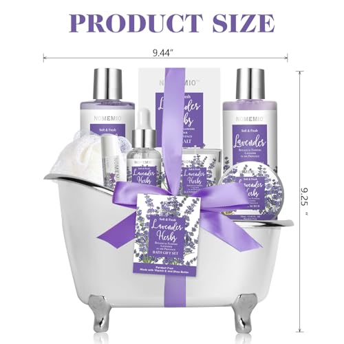 Mother's Day Gift, Spa Gift Basket for Women, 8pcs Lavender Spa Kit Set with Body Wash, Bubble Bath, Scrub, Bath & Beauty Skin Care Gift Sets, Christmas Gifts Set for Women, Her, Mom - size: 8pcs Lavender