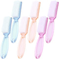 6 PCS Handle Grip Nail Brush,Hand Fingernail Cleaner Brush Manicure Tools Scrub Cleaning Brushes for Toes and Nails Cleaner (Multicolor) - color: Multicolor-6Pack