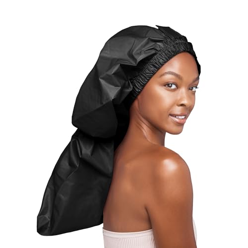 Red by Kiss Essential Super Large Waterproof Braid Shower Cap, Reusable Caps with Elastic Band - size: Braid Cap (Pack of 1)