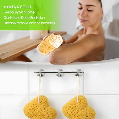 2Pcs Bath Sponge, 5.3 inch Curvy Exfoliating Foam Loofah, Large Shower Pouf Face Puff for Women, Men, Teenager Body Cleansing Supplies Sensitive Dry Skin - style: Classic