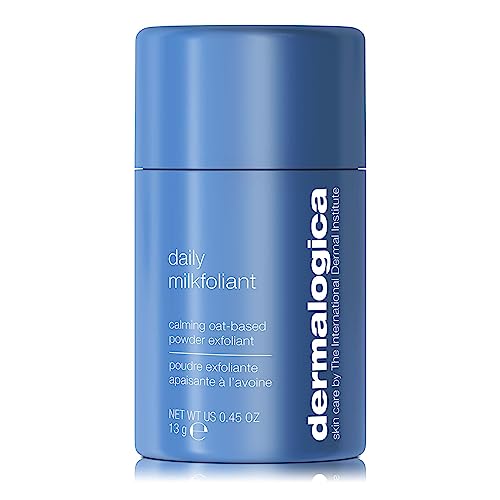 Dermalogica Daily Milkfoliant, Face Exfoliator, Powder Scrub Exfoliant with AHA and BHA - Calming, Polishing and Hydrating Skin, Oat-Based, Vegan Product - size: 0.45 Ounce (Pack of 1)