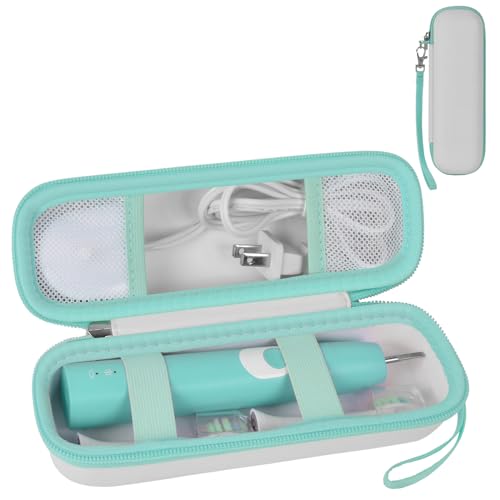 Toothbrush Travel Case Compatible with Oral-B Pro 1000 2000 3000 3500 5000 7500/ for Philips Sonicare ProtectiveClean 4100 6100 5100 6500 7500 Rechargeable Electric Toothbrush (Box Only) -White - color: White