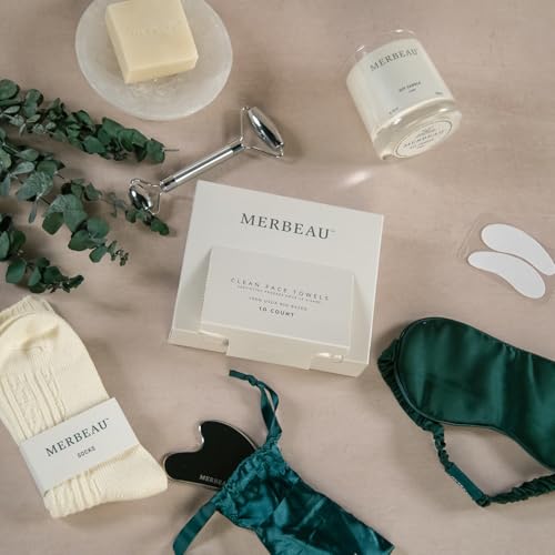 Luxury Self Care 13 Piece Gift Set – Non-Toxic, Clean Ingredients, Naturally-Scented Essential Oils, Candle, Socks, Bar Soap, Bath Bomb, Clean Towels, Hair Clip, Tumbler & More – Spa Kit, NEW
