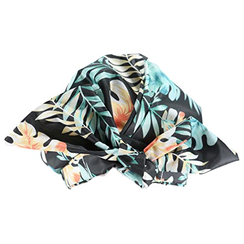 Women Girls Shower Caps, Waterproof Reusable Shower Hair Caps Turban Shower Bath Caps for Long, Short and Curly Hair,Set of 2 (Plant)