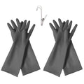 HOMSSEM Dishwashing Gloves - 2 Pairs Premium Rubber Gloves for Cleaning - Urban Gray, Green, Blue - color: Gray - X Large 2pairs