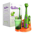 Brusheez Kids’ Electric Toothbrush Set - Safe & Effective for Ages 3+ - Parent Tested & Approved with Gentle Bristles, 2 Brush Heads, Rinse Cup, 2-Minute Timer, & Storage Base (Snappy the Croc) - color: Snappy the Croc