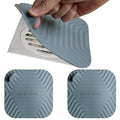 Shower Drain Cover Tub Stopper,2 Pieces Sewer Anti-Odor Mat Deodorizing Drain Plugs for Kitchen,Bathroom and Laundry(5.9x5.9 inch) Gray - color: Gray/2-piece Set