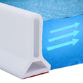 Collapsible Shower Threshold Water Dam Water Barrier for Shower and Retention System and Keeps Water Inside Threshold Dry and Wet Separation Suitable for Bathroom and Kitchen (118Inch, White) - color: White, style: 118Inch