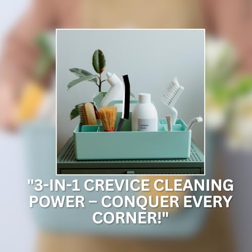 Hard Bristle Crevice Cleaning Brush Set, Multi Color, 6 Pack, 23cm Length, for Gap, Floor, Toilet Cleaning