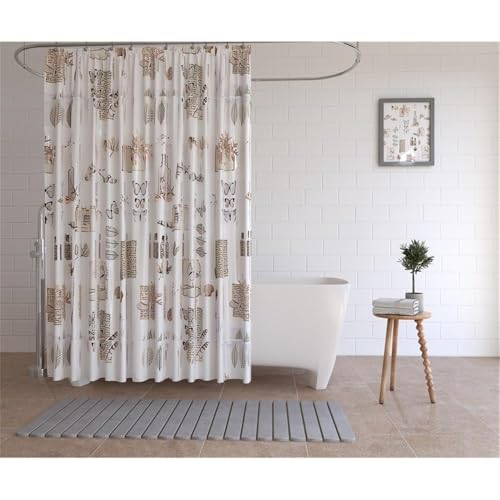 Pemberly Row 58x21 Modern Diatomite Stone Bath Mat, Gray Finish, Quick Drying Slatted Design, Highly Absorbent for Bathroom Floor or Shower Use, Extra Large Size
