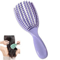 Unisex Soft And Elastic Scalp Massage Comb Massager, Shampoo And Itching Comb Does Not Hurt The Scalp And Hair, Can Also Be Used For Curly Hair Care (Purple, Small) - color: Purple, size: Small