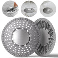 Shower Drain Hair Catcher, Upgraded 2Pack Premium Silicone Drain Protector & Shower Drain Cover for Regular Floor Drains of Shower Room, Bathroom, 304 Stainless Steel, Gray