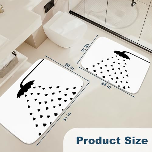 Sea Turtles Nautical Blue Ocean Beach Animals Bath Rugs Non Slip Shower Mat Bathroom Decor Door Rug (16x24 inches, Water Rain) - color: Multi Color 11, size: 2' x 1'4" (Rectangular)