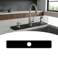 Cuttable Kitchen Sink Faucet Mat: 24" Lx4 W Splash Guard with Center Hole | Customizable Absorbent Non-slip Fabric Rubber Mat, Cut to Fit 2,3,4 Holes Irregular Sink with Soap Dispenser Air Gap - size: 24''Lx4''W