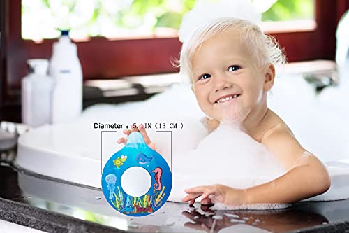 Bathtub Drain Stopper, Silicone Tub Stopper Plug, Universal Bath Drain Cover, Beautiful Coral Reef Illustration, Kids Tots Babies Gift (Blue Whale) - color: Blue Whale