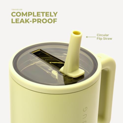 HydroJug Traveler 40oz, Insulated Tumbler with Handle & Straw, Olive - color: Olive, size: 40 Ounces