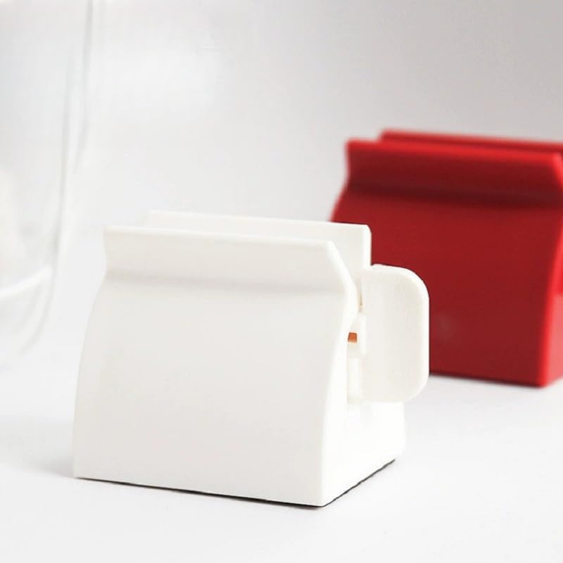 Uncharged Rolling Toothpaste Squeezer Dispenser Effortless and Space-Saving Way to Dispense Toothpaste（White） - color: White