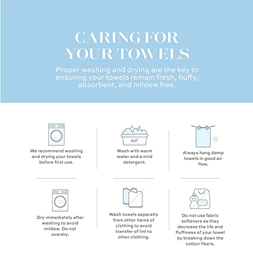 White Classic Luxury Bath Towels Set of 4 Large - 700 GSM Cotton Ultra Soft Bath Towels 27x54 | Highly Absorbent and Quick Dry | Hotel Towels for Bathroom Luxury, Plush Shower Towels, Aqua - color: 13: Aqua