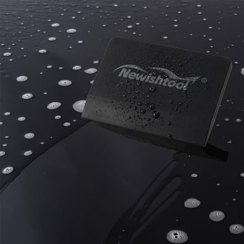 NEWISHTOOL Soft Silicone Squeegee, 2 PCS Small PPF Squeegee for Vinyl, Window Tint V-Blade Scraper for Film Application, Car Paint Protective Film Installation & Water Removal - color: Black