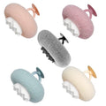 Super Soft Sunflower Suction Cup Bath Sponge loofah, 2026 Upgraded 2-in-1 Sunflower Ball Exfoliating Bath Sponge Cleaning Brush, Mesh Shower Body Sponge Accessories for Women, Men Shower (5 Color) - color: Blue+pink+purple+white+grey