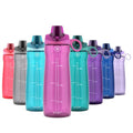 Pogo BPA-Free Plastic Water Bottle with Chug Lid, Fuchsia, 32 oz. - color: Fuchsia, size: 32 Ounces