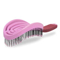 NuWay® DoubleC® Detangling Hair Brush – The Original Home Scalp-Care Brush – Patented Double Curved Scalp Care Hairbrush for Gentle Detangling, Volume Styling & Wet or Dry Hair (Petal Pink) - color: Petal Pink