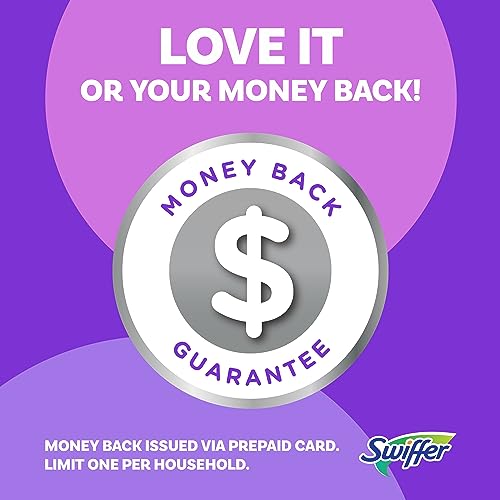 Swiffer Power Mop Refill Pack, Floor Cleaner for Mopping Tile, Vinyl, Laminate, Wood in Home, Bathroom, Kitchen, All Purpose Multi-Surface Cleaning, 5 Pads + 1 Lavender Solution, Pack of 4 - size: 4 Fl Oz (Pack of 1)