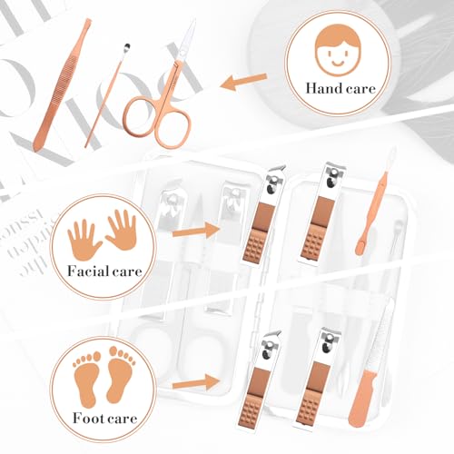 Christmas Gifts for Mom,Mom Christmas Gift Moms Mother Birthday Valentines Day Mothers Day Gift from Daughter Son Stocking Stuffers Nail Clippers Manicure Kit for Women Pedicure Cuticle Trimmer Set - color: Pink Mom