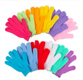 Shower Gloves, 6 Pack, Exfoliating Bath Scrub Gloves Body Cleansing Deep Scrubbing Dead Skin Shower Gloves for Beauty Spa Massage Skin Shower Body Scrubber and Suitable Men Women