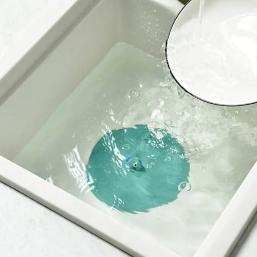 2pcs Cartoon Deodorant Floor Drain Cover, Sink Plug Anti Clogging, Bathtub Swimming Pool Filter, Hair Plug, Circular Kitchen Sink Drain Plug for Sewer - color: Mixcolor1