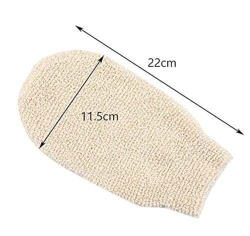 2 Pcs Exfoliating Gloves, Bath Shower Gloves Mitts Bamboo Fiber Bath Body Cleaning Cloth Sponges for Exfoliating and Body Scrubber
