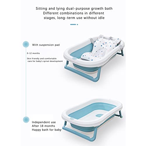 Baby Bath Cushion Pad Newborn Bathtub Mat Infant Bath Supporter Net Baby Bathtub Pillow Non-Slip Floating Bathing Tub Seat (White Star, 28cm*43cm*26cm) - color: White Star