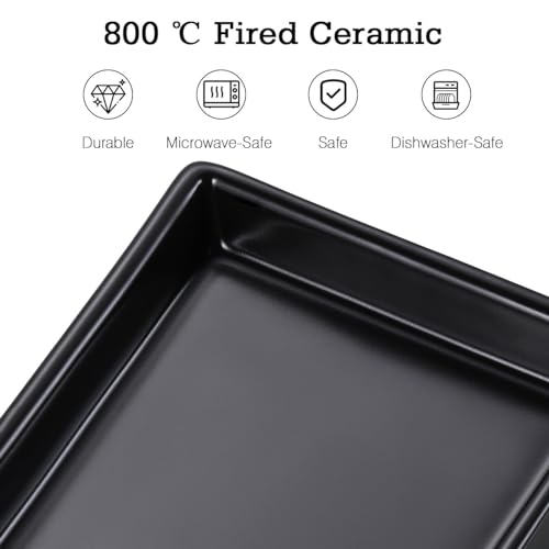 Luxspire Bathroom Vanity Tray, Mini Soap Dispenser, Small Ceramic Perfume and Jewelry Dish, Trinket Holder, Rectangle Candle Tray, Bath Organizer Kitchen Sink Narrow Soap Dish, Black - color: Black, style: Mini