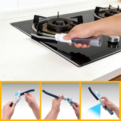 13Pcs Deep Crevice Cleaning Brush Set with Flashlight Gloves & Drain Brush - Dryer Vent Cup Lid Straw Gap Cleaning Tools Professional Cleaning Supplies - color: 13-pack
