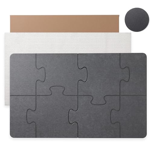 Stone Bath Mats for Bathroom - Foldable Quick Drying Bath Mat(Dark Gray B) | Diatomaceous Earth Bath Mat,, Super Absorbent Stone Shower Mat,Easy to Clean No Smell, Fast Drying for Bathroom and Kitchen - color: Dark Gray B, size: 19.7 x 31.5 inches (Rectan