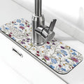 Garden Kitchen sink faucet pad, strong water absorption, anti slip, easy to clean, very suitable for splash and drip prevention, suitable for kitchens and bathrooms - color: Garden