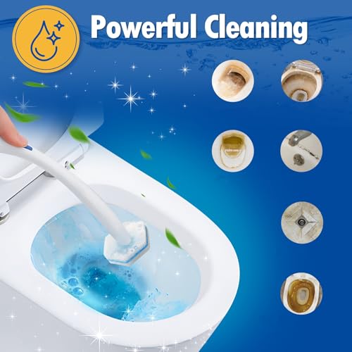 80 Count Toilet Bowl Wand Refills, Disposable Toilet Cleaner Refills, Disposable Wand Heads Compatible with Clorox and the Most Toilet Brushes - size: 1 Count (Pack of 80)