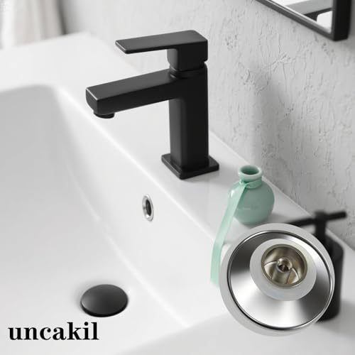 Pop Up Click Clack Sprung Plug Stopper,Basin Sink Clicker Pop Up Bolt,Sink Drain Stopper Click Clack Brass Spring Plug Replacement for Most Bathroom Sinks,Tubs,and Basin Drains 66mm(Golden)