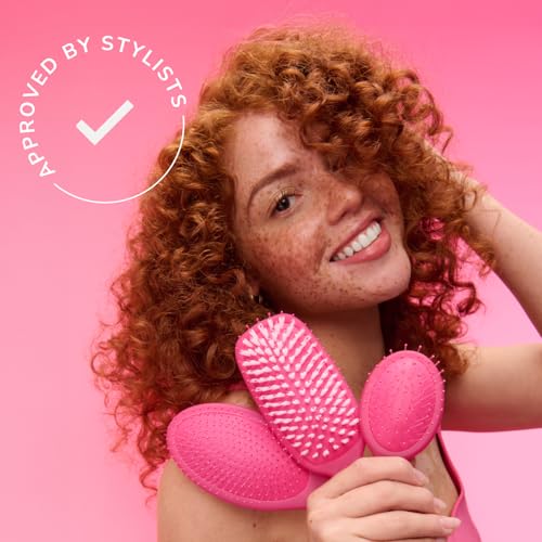 Wet Brush Paddle Detangler Hair Brush, Sky, Ultra-Soft IntelliFlex Bristles with AquaVent Design, Great For Treatment & Mask Application, Women, Men, Wet, Dry and Damaged Hair - color: Sky, size: 1 Count (Pack of 1)