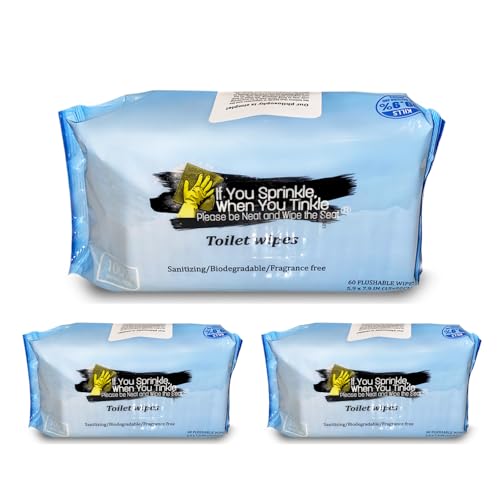 3 Pack Refill Pack Toilet Seat Wipes